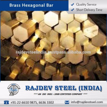 Optimum Performance/ Durable/ Sturdy Brass Hexagonal Bar Industrial Use